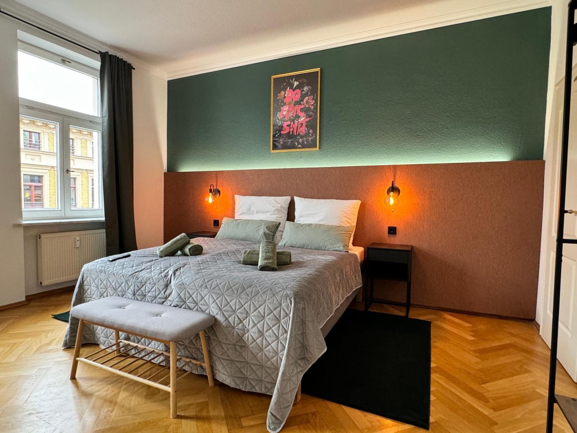 Rebelrents #4 Design Trifft Komfort - Einzigartiges Ferienapartment In Der Nahe Des Hauptbahnhofs Halle  Eksteriør billede